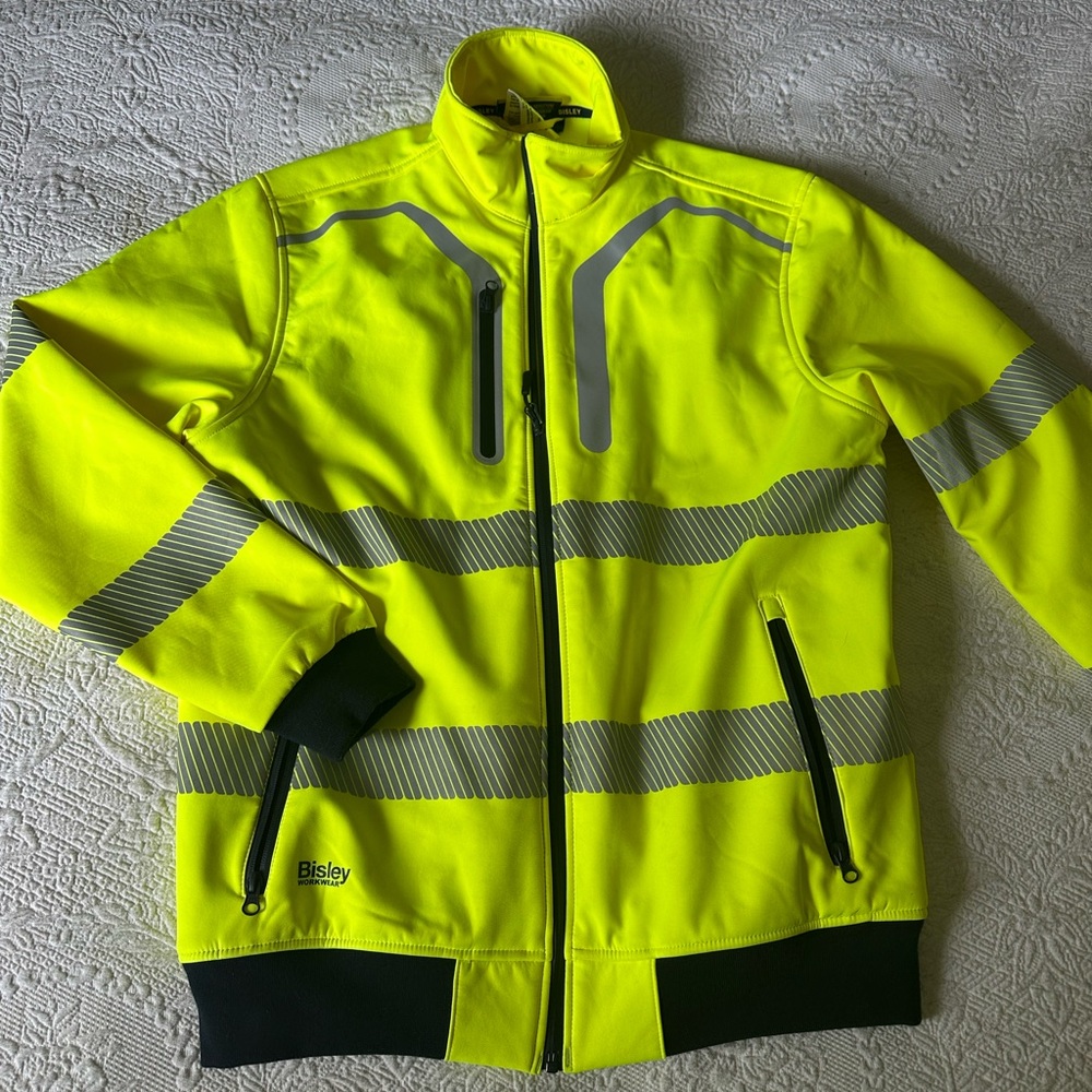 Men's High Visibility Performance Jacket - Neon Yellow